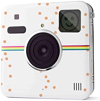 Mypolaroid [socialmatic case][POLAROID SOCIALMATIC CASE] [Perfect fit][new]Front Plate CASE for Polaroid Socialmatic Camera-- white bottom and orange spots