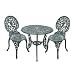 'Hummingbird' Garden Bistro Set - Bronze Cast Aluminum