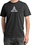 LOTUS POSE Yoga Meditation Adult Pigment Dyed Tee T-shirt - Dark Smoke