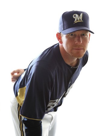 Milwaukee Brewers Photo Day, MARYVALE, AZ - FEBRUARY 24: Randy Wolf Photographic Poster Print by Jonathan Ferrey, 9x12