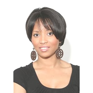 Afro Beauty Collection Human Remi Hair Lace Front Part Wig - LFRP-Aila - Color 1B - Off Black