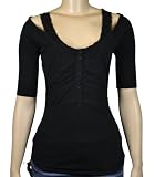 Silver Jeans Brand Women's Blouse Top Shirt Black