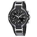 Pulsar Men's Alarm Chronograph Black Ion Plated Stainless Steel Watch #PF3547