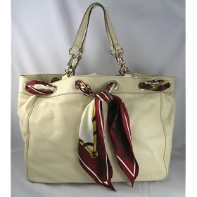 Gucci Handbags (White) Leather Positano Tote 153033