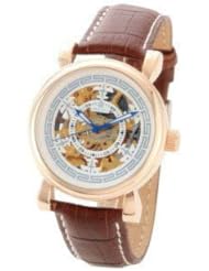 ORKINA Rose Gold Mechanical Watch Full Leather Casual Fashion Female Form Hollow Back Through