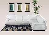 Diamond Sofa Milano 4-Piece Sectional with Headrests