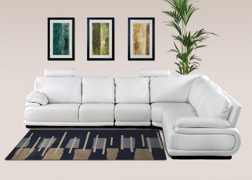 Diamond Sofa Milano 4-Piece Sectional with Headrests