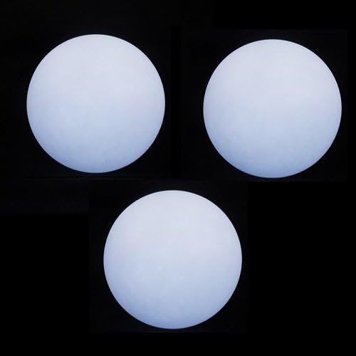 Cascade Juggling 3 x Pro LED Juggling Balls Set With Bag - 70mm Glow (White)