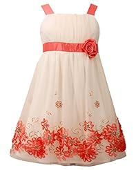 Girls Square Neck Mesh Sequined Gathered Sleeveless Polyester/Satin  Dress