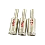 uxcell　ホールソー　ガラス　穴鋸　カッター　穴開け　コアビット　ツール　ダイヤモンド粒子コーデット　タイル用　15mm　3個セット