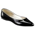Women's Xhilaration&reg; Saniya Point Toe Flats - Black Patent