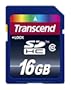 Transcend TS16GSDHC10E Carte m�moire SDHC Class 10 16 Go