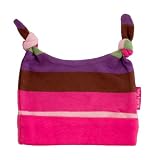 Toby tiger organic pastel stripy baby hat 0-6 months