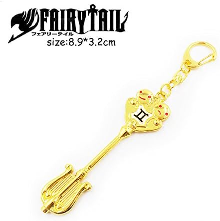 Fairy Tail Lucy Horoscope Die Cast Metal Key Chain - Gemini