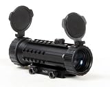 41Hhi8LzCZL. SL160  UAG Pro Series 3x30 Tactical P4 Etched Sniper Reticle Rangefinder Rifle Shotgun Scope w/ Integral Tri Rail Weaver Picatinny System and Mounting Base