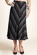  Long Multi-Stripe Panelled Skirt