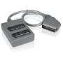 Philips SWS 2821 T/10 Scart Verteiler (2-Wege, Kabel) grau