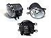 iJDMTOY Complete Set Fog Lights Foglamps w/ H11 Halogen Bulbs, Garnish Covers, Wiring On/Off Switch Compatible With 2014-2016 Scion tC