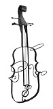 present Wall Mounted Metal Violin 2 Bottle Wine Rack