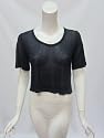 Kain Label womens tyne tee sheer cropped short sleeve top