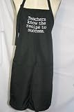Black Embroidered Apron Teachers know the recipe to success