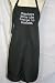 Black Embroidered Apron
