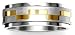 Men's Stainless Steel Watches | Men's Two-Tone Watches - STAINLESS STEEL MENS 2 TONE GOLD PLATED SPINNING RING