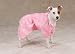 Dog Pajamas - Winter Snowflake Pink Fleece Dog Pajamas - X-Small (XS)
