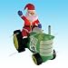 5 Foot Christmas Inflatable Santa Claus Driving Tractor Blow up Yard Decoration