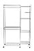 Seville Classics SHE16181 Closet Room Organizer With Zippered Cover