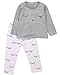 stylesilove Baby Girl Lovely Eyelash Pattern Printed Cotton Long Sleeve Top and Pants 2 pcs Outfit (80/6-12 Months)