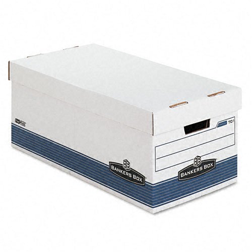 Bankers Box FastFold Stor/File Lid Box, Letter, 12" x 24" x 10