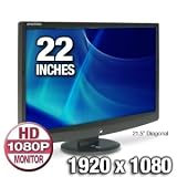 eMachines E211HBMB 22 Class LCD Monitor - 1080p, 1920x1080, 5ms, 20000:1, 16:9, DVI, VGA, Speakers, (Refurbished)