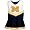 Michigan Wolverines Navy Blue Infant Cheerleader Outfit