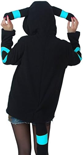 Lynne Carlos Unisex-adult Pokemon Umbreon Kigurumi Costume Hoodie (S, Blue)