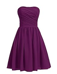 Strapless Short Homecoming Dress/Bridesmaid Dress/Party Dress 