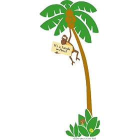 Elephants On The Wall D I Y Paint a Mural, Monkey In A Tree