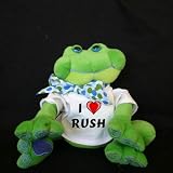 Plush Frog (Thad Polz) toy with I Love Rush