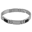 Men's Stainless Steel Carbon Fiber Bracelet