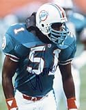 Bryan Cox #51 Autographed / Signed Miami Dolphins Football 8x10 Photo