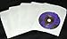 500 White Paper CD / DVD Disc Sleeves With Flap & Window #CDIWWF - Perfect for Storing CDs and DVD Discs!