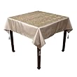 Handmade Silky Floral Design 55" Tablecloth