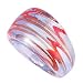 Red and Blue Handmade Lampwork Murano Style Ring - UK Size M (Small)