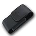 Premium Vertical Leather Pouch Case with Belt Clip for Apple iPhone 4S 4-S