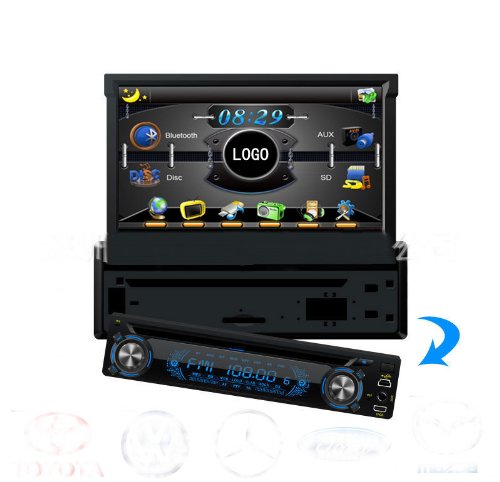 Fuxon U8300 7 zoll 3D Flip MENU Doppel-DIN DVD Receiver ,im Armaturenbrett Navigation system,Eingebaut Digital TV,Eingebaut Bluetooth and Radio