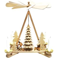 Holz Bastelset 3-D - Pyramide Baum - komplett ausges�gt geschnitzt natur