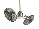 Minka-Aire Fans F602-BN/CH 42 Gyro Double Ceiling Fan w/ Light & Wall Control - Brushed Nickel