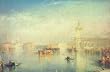 Leinwandbild auf Keilrahmen: Joseph Mallord William Turner, "The Dogana, San Giorgio, Citella, from the Steps of the Europa", 71 x 46