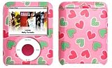 Pink Plastic Case with Heart Design for iPod Nano 3G