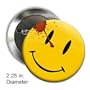 Large Watchmen Button Smiley Face Comedian's Badge 2.25 inches in Diameter [Toy]